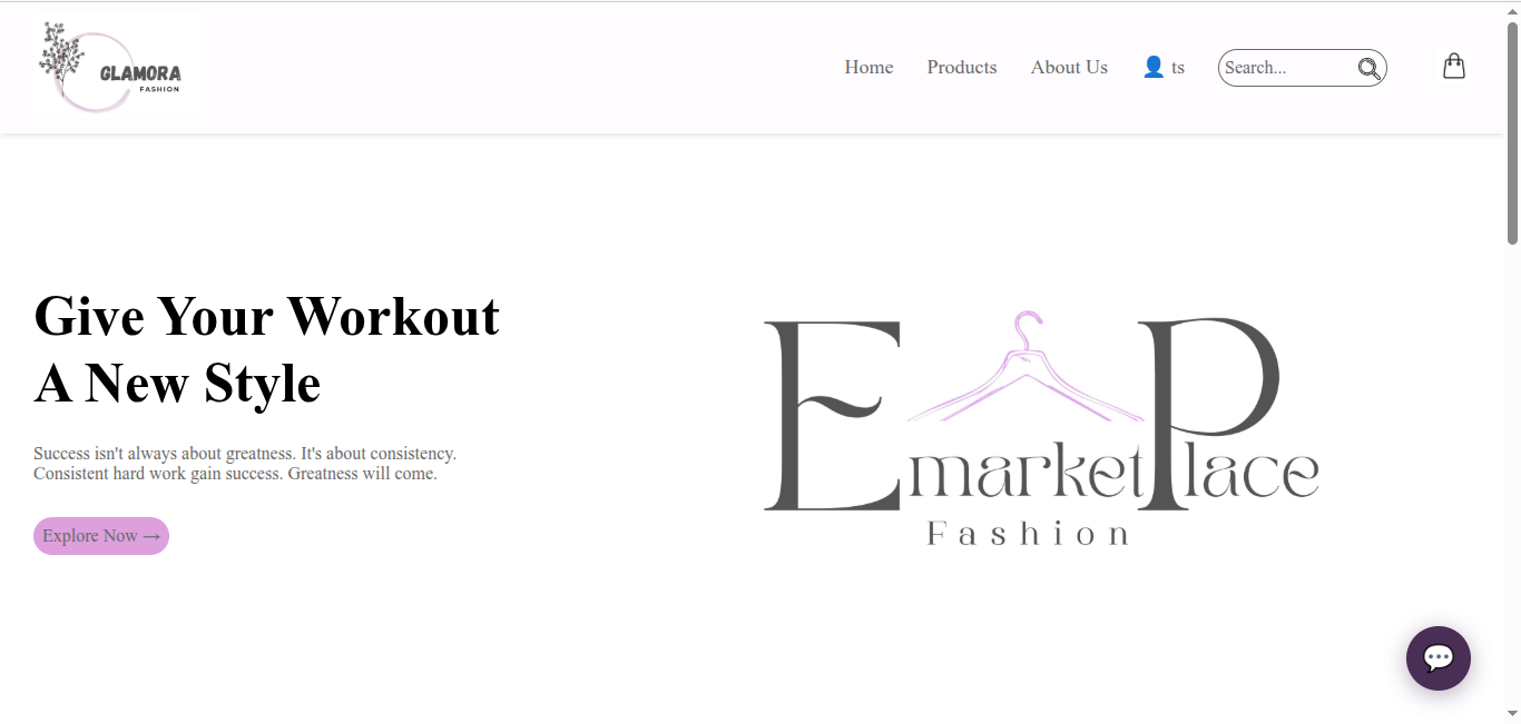 Glamora e-commerce project